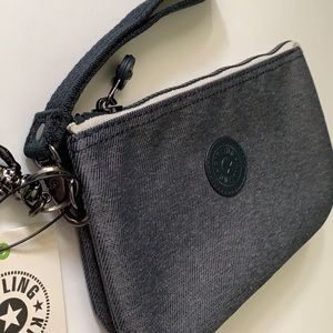 Kipling💜Creativity XL Pouch Makeup Wristlet Travel School Brush Pencil Flight